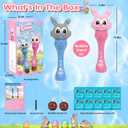 Bubble Machine for Kids, 2 Pack Bunny Bubble Wands, Automatic Rabbit Bubble Blower,Outdoor Bubble Toys Summer Pool Party Beach Gift for Age 3 4 5 6 7 8 Years Old Boys Girls