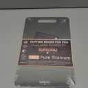 Titanium Cutting Board, 100% Pure Titanium Cutting Boards for Kitchen, Double-sided Titanium Cutting Boards,Separate Raw and Cooked Food Areas,Non-Toxic,Dishwasher Safe 13L  8W (Sliver)