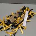 Zeyune 51 Inch Graduation Money Lei Class of 2026 Double Braided Grad Ribbon Leis DIY Graduation Cash Gifts for Congrats Senior High School College Grad Gift(Black and Gold)