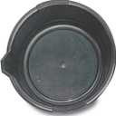 Funnel King 32950 Oil Drain Pan, Length 13 1/2", Height 4 1/2", Made in USA, Black (6.5 Quart)