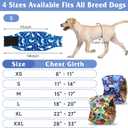 5 Pack Dog Diapers Male Reusable, Premium Belly Bands for Dogs, High Absorbing Male Dog Pee Wraps for Doggie in Incontinence or Excitable Urination Hawaii XL