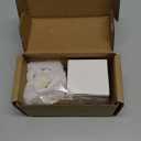 2-Pcs 1-1/4-Inch White Cabinet Glass Crystal Pumpkin knobs Brass Drawer Round Knobs Dresser Pulls, Gold Hardware Kitchen Closet knobs for Bifold Doors