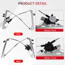 Front Left Driver Side Power Window Regulator with Motor & Power Master Window Switch Compatible for 2007-2013 Chevy Silverado/GMC Sierra 1500 2500HD 3500HD, Replace 741-442 & 20945129