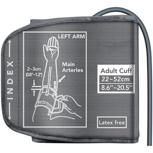 Replacement Extra Large Cuff for Omron BP Monitors 22-52CM Big Arm - Adjustable XL Blood Pressure Cuff, Includes 6 Universal Interface, Blood Pressure Monitors Large Cuff Compatible