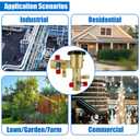 1" 720A 1-720A Pressure Vacuum Breaker Assembly,Brass Irrigation Backflow Preventer Valve for Lawn Irrigation System, Garden Sprinkler, Outdoor Water Line, Anti-Siphon Protection MAX 400PSI