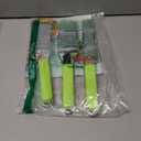 Cambom Lemon Zester Grater Three-piece Suit - Heavy Duty Kitchen Tool for Parmesan Cheese, Ginger, Garlic, Nutmeg, Chocolate, VegetablesFruitsStainless Steel Grater Dishwasher Safe Green (Set of 3)