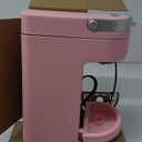CHULUX Slim Single Serve Coffee Maker for K Pods, One Cup Coffee Maker Fits 7.3" Travel Mugs, Coffee Machine with 6 to 12oz Brew Sizes, Salmon Pink