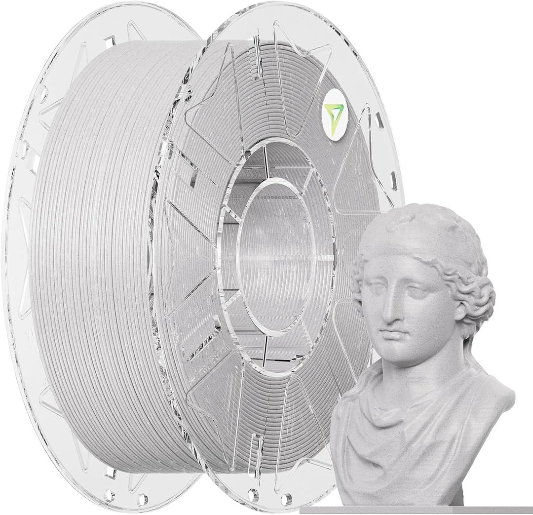 Creality Hyper PLA RFID Marble Filament 1.75mm 1KG, Realistic Stone-Like PLA 3D Printer Filament with RFID, High Speed 30-600mm/s, Natural Marble Texture Filament for Most 3D Printers