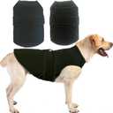 Dog Anxiety Vest Calming Jacket for Small Medium Large Dogs, Dog Shirt Wrap for Indoor Outdoor Fireworks, Thunder, Travel, Separation (Darkgreen)
