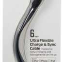 CELLCandy Ultra Flexible 6inch Charge and Sync USB-to-Micro USB Cable - Black