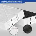 X6675 Merv 16 Air Filter 20x25x5 Efficient Air Filter Compatible with Lennox X6675 and Lennox HCC20-28 Furnace HVAC System, Part Number HCF20-16, 2 Pack