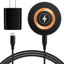 Magnetic Wireless Charger Dock Magsafe Fast Charging Pad for Android Samsung Galaxy Z Fold7 Flip7 S25 Ultra Edge S24 FE S23 S22 S21,Wireless Charging Station with USB C Adapter for iPhone 16 15,Pixel9