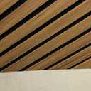 Art3d 4-Pack 12" x 24" Soundproof Wood Slat Panels, 8 sq.ft Acoustic Wall Panels, 3D Wall Panels with Wood Slat Design, Decorative Wood Wall Panel for Accent Walls-Walnut