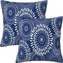 Boho Pillow Covers 16x16 Set of 2Decorative Home Outdoor Boho Pillow Case for Couch Bed Car, Bule