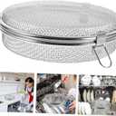 UPKOCH Dishwasher Basket 7.08X7.08X1.96 Inch Small Mesh Basket for Forks Knives Storage with Drainage Holes Kitchen and Baking Utensils Organizer