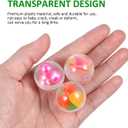 Veemoon 100pcs Round Vending Machine Capsule, 1.1inch/28MM Refillable Gumball Machine Capsules Ball Clear Plastic Round Candy Ball Bulk Prizes Gumball for Easter Basket Stuffers DIY Craft Supplies