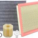 CA10741 Engine Air Filter & 04152-YZZA1 Oil Filter & CF10285 Cabin Air Filter Fit for 2010-2015 Toyota Prius, 2016-2018 RAV4 2.5L Hybrid