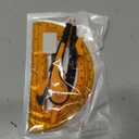 3 x Unjoo Compass for Geometry Set, 6 Inch Protractor, Clear Plastic (Orange)