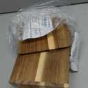 4 Tier Acacia Wood Brochure Display Stand 6 x 9 inch Brochure Holder Pamphlet Display Stand for 5.5 x 8.5 inch 5 x 7 inch Booklets Menus Postcard Holder Multi Purpose Organizer