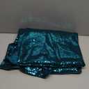 Eternal Beauty Sequin Tablecloth, 60x102 Inch Teal Rectangle Glitter Table Cover for Cake Dessert Exhibition Party Birthday Events (Teal)