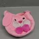 Easter Eggs Basket - 3D Cute Plush Empty Bucket with Foldable Ears - Perfect for Girls & Boys Easter Egg Hunts - Easter Baskets for Kids (2024 Pink)