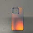 LONLI Hue - For iPhone 14 Pro Case - Fluorescent Coloful Holographic Iridescent Phone Case - [360 Shock-Absorbent Bumper] - Cute, Unique and Aesthetic Phone Cover for Women and Girls