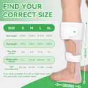 Orthomen AFO Drop Foot Brace, Half-Sole Foot Drop Brace with Stroke, MS, Hemiplegia, Drop Foot Support Shoes for Assist Walking Easier & Better, Lightweight for Men and Women (Small,Left)