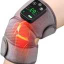 Knee Massager with Heat, Cordless Knee Heating Pad with Massager, 3 Heat & 3 Vibration Levels, Heating Pad for Knee, Knee Relief Wrap for Knee, Shoulder & Elbow, Adjustable for Joint Comfort