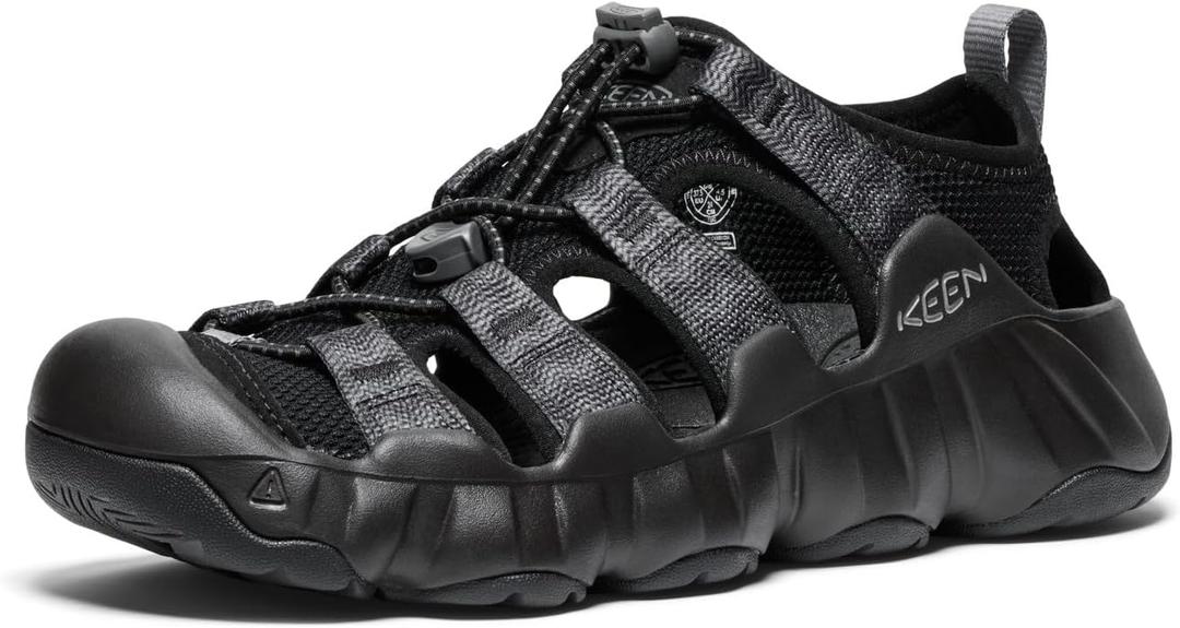 KEEN Women's Hyperport H2 Closed Toe Sandal (7, Black/Steel Grey)