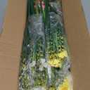 24 Bundles Artificial Faux Flowers Outdoor Plants for Autumn Summer Decoration,Fake Silk Realistic UV Resistant Colorful Daisy for Outside Home Porch Patio Balcony Yard Decor