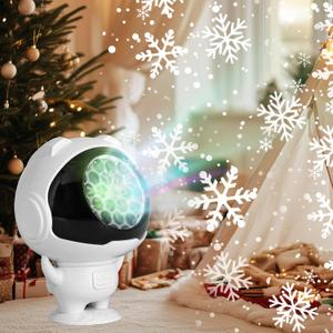 Christmas Snowflake Projector Lights Outdoor/Indoor, Led Lights Projector for Christmas Decorations, Holiday Projector for Christmas Party,2024 Upgrade Christmas Indoor for HomeChristmas Gift
