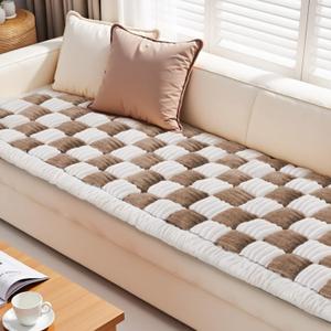 Pet Couch Covers For Sofa, Dog Couch Blanket Washable Non-Slip, Dark Brown