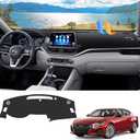 FIILINES Dash Cover for 2019-2026 Nissan Altima, Dashboard Mat Accessories Dash Cover Sunshade Nonslip Mesh Protector No Glare Black