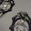 Ice Cleats with 19 Steel Spikes, TPE Material, XL Size, Black, for Hiking and Mountaineering