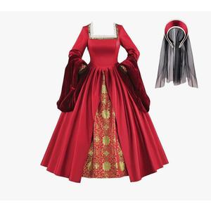 Anne Boleyn Dress Tudor Queen Cosplay Costume Renaissance Dress Elizabethan Ball Gown 2XL