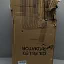 PELONIS Radiator Heater for Large Space, Electric Oil Filled Radiator, Dual Knobs, 1500W, Quiet Space Heater, 3 Modes, Tip-over Protection (White)