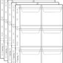 Uncle Paul 6-Pocket Coin Collecting Binder Pages