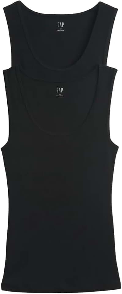 Gap Women's 2-Pack Ribbed Tank Top, L