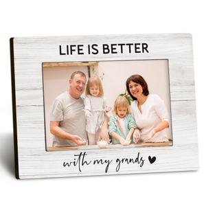 Grandparent Picture Frame | 4" × 6" Photo Frame for Grandma & Grandpa, Desk Decor Gift