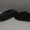 LongBay Men's Memory Foam Diabetic Slippers Comfy Warm Plush Fleece Arthritis Edema Swollen House Shoes (12, Black) | Slippers