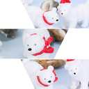 9Pcs Christmas Miniature Polar Bear Adornment Creative Bear Micro Landscape Ornament Desktop Decoration (Random Style) Home Decor