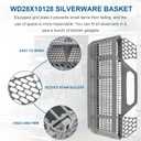 WD28X10128 Dishwasher Silverware Basket Gray By AMI PARTS Replacement (19.7"x3.8"x8.4") for GE Dishwasher, Replace WD28X10127, WD28X10131, WD28X10132 