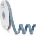 Ribbli Light Dusty Blue Velvet Ribbon Double Faced 3/8 Inch 10-Yard Spool Light Dusty Blue Ribbon Use for Christmas Tree Ornaments Gift Wrapping Wreath Decoration Wedding Boutonnieres