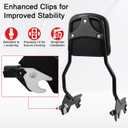 Standard Upright Sissy Bar Backrest for Harley Softail 2018-2025,for Street Bob/Deluxe/Heritage Classic/Slim/Standard FXST/Hydra-Glide