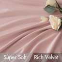 MIULEE Baby Pink Velvet Curtains 84 inches 2 Panels - Luxury Room Darkening Window Drapes for Bedroom Living Room Thermal Insulated Super Soft Blackout, Back Tab Rod Pocket Pinch Pleated, W52 x L84