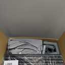 XVISHX 50 x 50 Inch Baby Playpen with Mat, Playpen for Babies and Toddlers, Baby Playard for Indoor & Outdoor Active Center Game Fence, with SkinFriendly Fabric and Soft Breathable Mesh, Grey