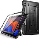 SUPCASE Unicorn Beetle Pro Case for Samsung Galaxy Tab S9 FE Plus 12.4 Inch (2023), with Built-in Screen Protector & Kickstand & S Pen Holder Full-Body Rugged Protective Case (Black)