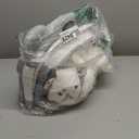 Collapsible Baby Bathtub, Durable Portable Travel Baby Bath Tub with Soft Cushion & Thermometer & Drain Hole, Non-Slip Hanging and Detachable Bathtub for Newborn to Toddler 0-36 Months(Grey)