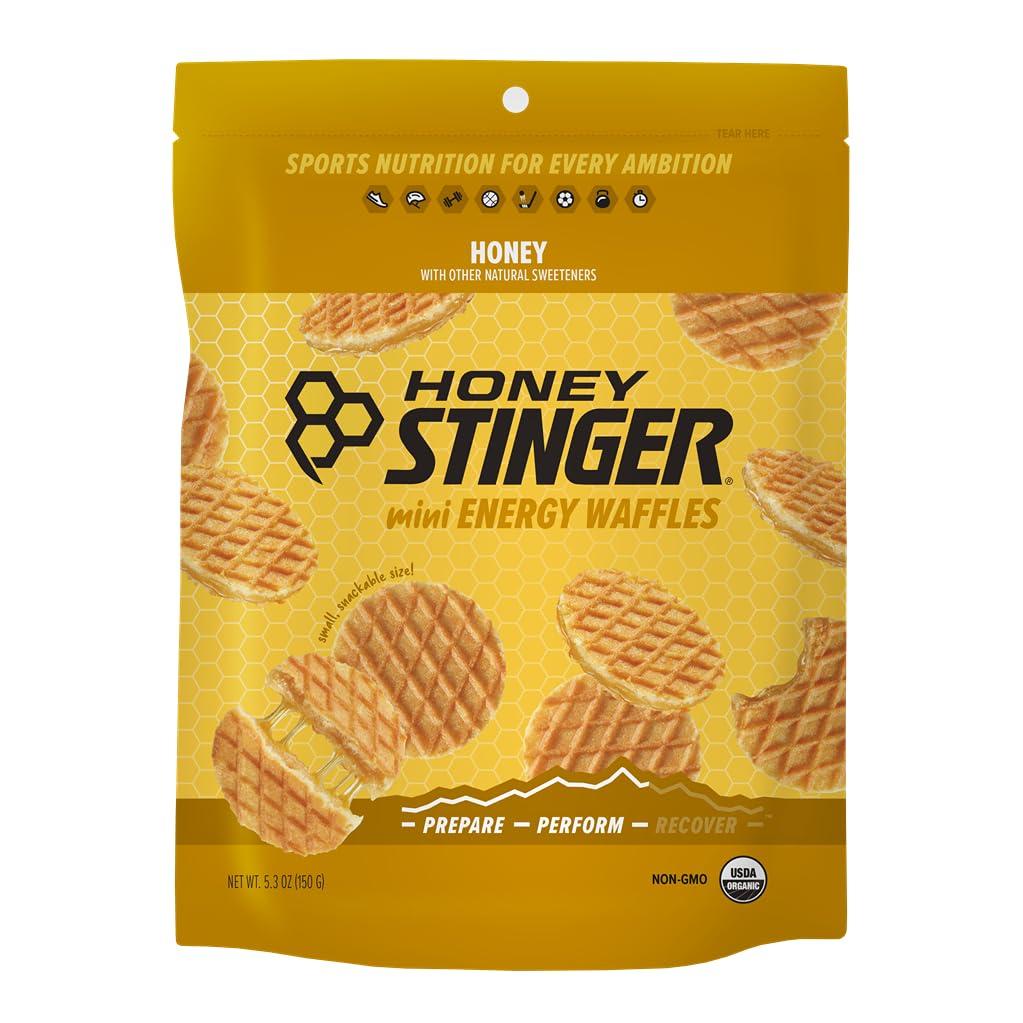 3 x Honey Stinger Organic Mini Honey Waffles, Energy Stroopwafel for Exercise, Endurance and Performance, Sports Nutrition for Home & Gym, Pre and Post Workout, 1 Bag, 5.3 Ounce