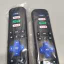Pack of 2) Replacement Remote Control Only for Roku TV, Compatible for TCL Roku/Hisense Roku/Onn Roku/Sharp Roku/Element Roku/Westinghouse Roku/Philips Roku Smart TVs (Not for Roku Stick and Box)